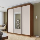 Guarda-roupa Casal 3 Portas De Correr 1 Porta Com Espelho Sam