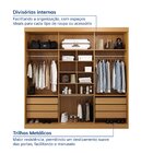 Guarda-roupa Casal 3 Portas De Correr 1 Porta Com Espelho Sam