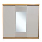 Guarda-roupa Casal 3 Portas De Correr 1 Porta Com Espelho Sam