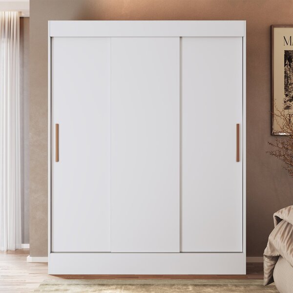 Guarda Roupa Casal 3 Portas De Correr 2 Gavetas Marselha Móve