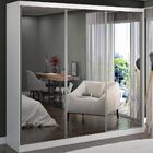 Guarda-roupa Casal 3 Portas De Correr 3 Espelhos 100% Mdf 880