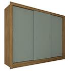 Guarda Roupa Casal 3 Portas De Correr 4 Gavetas Aghata Bore/m