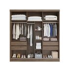 Guarda Roupa Casal 3 Portas De Correr 4 Gavetas Firenze Bianc