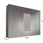 Guarda-roupa Casal 3 Portas De Correr 4 Gavetas Luna Premium