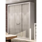 Guarda-roupa Casal 3 Portas De Correr 4 Gavetas News  Branco/