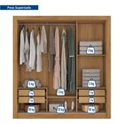 Guarda Roupa Casal 3 Portas De Correr 4 Gavetas Quito Espress