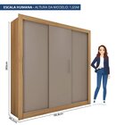 Guarda Roupa Casal 3 Portas De Correr 4 Gavetas Quito Espress