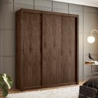 Guarda Roupa Casal 3 Portas De Correr 4 Gavetas Urucum  Amênd