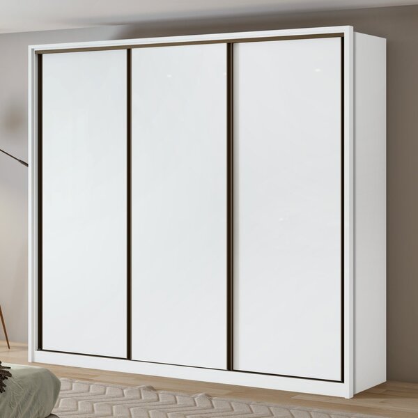 Guarda Roupa Casal 3 Portas De Correr 6 Gavetas 245cm Spazio