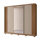Guarda-roupa Casal 3 Portas De Correr 6 Gavetas Com Espelho E