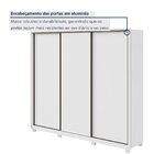 Guarda Roupa Casal 3 Portas De Correr 6 Gavetas E Pés 270,5cm