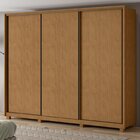 Guarda Roupa Casal 3 Portas De Correr 6 Gavetas E Pés 270,5cm