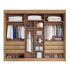 Guarda Roupa Casal 3 Portas De Correr 6 Gavetas Veneza  Amênd