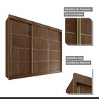 Guarda Roupa Casal 3 Portas De Correr 6 Gavetas Veneza Cacau