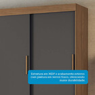 Guarda-Roupa Casal 3 Portas de Correr 9 Gavetas 194,40cm Morr