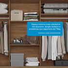 Guarda-Roupa Casal 3 Portas de Correr 9 Gavetas 194,40cm Morr