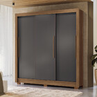 Guarda-Roupa Casal 3 Portas de Correr 9 Gavetas 204cm Maringá