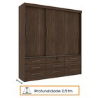 Guarda Roupa Casal 3 Portas De Correr 9 Gavetas Chicago Tcil