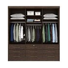 Guarda Roupa Casal 3 Portas De Correr 9 Gavetas Chicago Tcil