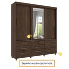 Guarda Roupa Casal 3 Portas De Correr 9 Gavetas Chicago Tcil