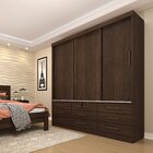 Guarda Roupa Casal 3 Portas De Correr 9 Gavetas Chicago Tcil