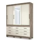 Guarda Roupa Casal 3 Portas De Correr 9 Gavetas Click 3.9 Com