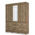 Guarda Roupa Casal 3 Portas De Correr 9 Gavetas Click 3.9 Com