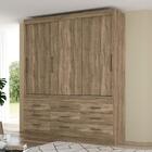 Guarda Roupa Casal 3 Portas De Correr 9 Gavetas Click 3.9 - P