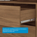 Guarda-Roupa Casal 3 Portas de Correr 9 Gavetas Com Espelho 2