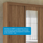 Guarda-Roupa Casal 3 Portas de Correr 9 Gavetas Com Espelho 2