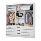 Guarda Roupa Casal 3 Portas De Correr 9 Gavetas Sevilha Cario