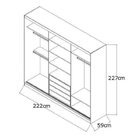 Guarda-roupa Casal 3 Portas De Correr  Branco/demolição