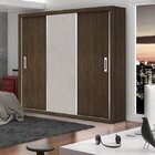 Guarda-roupa Casal 3 Portas De Correr Bahia Flex Color Malbec