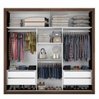 Guarda-roupa Casal 3 Portas De Correr Bahia Flex Color Malbec