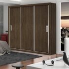 Guarda-roupa Casal 3 Portas De Correr Bahia Flex Color Malbec