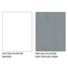 Guarda-roupa Casal 3 Portas De Correr Branco/cinza Nobre Made