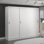 Guarda Roupa Casal 3 Portas De Correr Branco Mpozenato