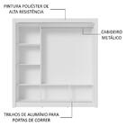 Guarda-roupa Casal 3 Portas De Correr Branco Nobre Madesa