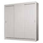 Guarda-roupa Casal 3 Portas De Correr Branco Sublime Madesa