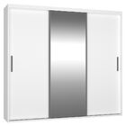 Guarda-roupa Casal 3 Portas De Correr Com 1 Espelho 100% Mdf