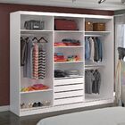 Guarda-roupa Casal 3 Portas De Correr Com 1 Espelho 100% Mdf