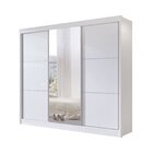 Guarda-roupa Casal 3 Portas De Correr Com Espelho 100 % Mdf C