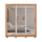 Guarda-roupa Casal 3 Portas De Correr Com Espelho 2 Gavetas E