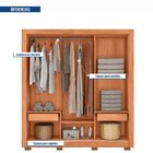Guarda-roupa Casal 3 Portas De Correr Com Espelho 2 Gavetas E