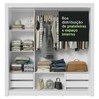 Guarda-roupa Casal 3 Portas De Correr Com Espelho 4 Gavetas B