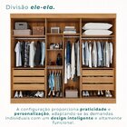 Guarda Roupa Casal 3 Portas De Correr Com Espelho Central 6 G