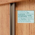 Guarda Roupa Casal 3 Portas De Correr Com Espelho Central 6 G