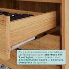 Guarda Roupa Casal 3 Portas De Correr Com Espelho Central 6 G