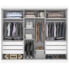 Guarda Roupa Casal 3 Portas De Correr Com Espelho Central 6 G