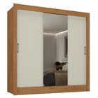 Guarda-roupa Casal 3 Portas De Correr Com Espelho Jequitibá Y